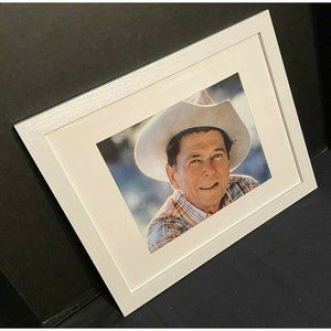 Ronald Reagan Print Framed and Matted President Photo Picture Cowboy Gipper